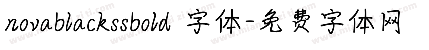novablackssbold 字体字体转换